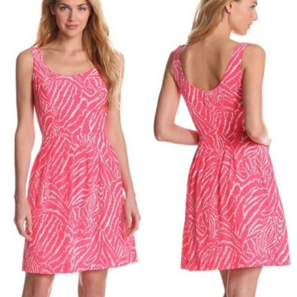Lilly Pulitzer Show Your Stripes Posey Sleeveless Pink Silk Tank Mini Dress